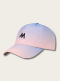 Gradient Letter Design Japanese Cap - #ffffff:White