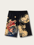 Ornate Koi & Baroque Men's Shorts - Medium