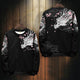 Dragon Sakura Print Japanese Modern Sweater - Small