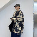 Printed Crane Harajuku Japanese Sweater - Medium