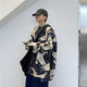 Printed Crane Harajuku Japanese Sweater - Medium