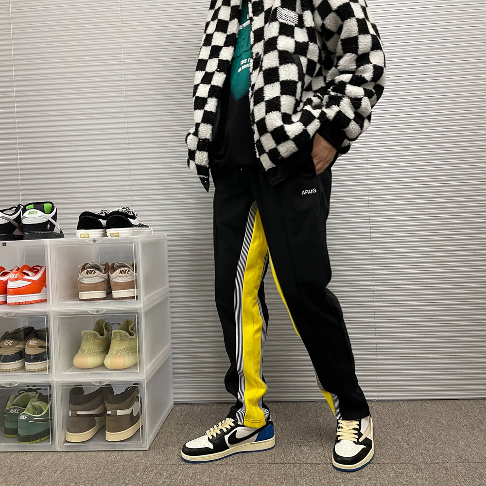Spring and Summer Drape Stripe Japanese Pants - XL