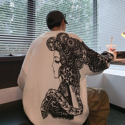 Knitted High End Winter Japanese Sweater - Medium