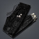 Black Pattern Lotus Flower Japanese Pants - 2XL