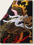 Embroidered Dragon Black Crewneck Sweatshirt - 2XL