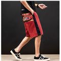 Red Geo Color Japanese Shorts - 2XL