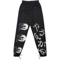 Graffiti Letter Print Retro Japanese Modern Pants - Medium