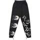 Graffiti Letter Print Retro Japanese Modern Pants - Medium