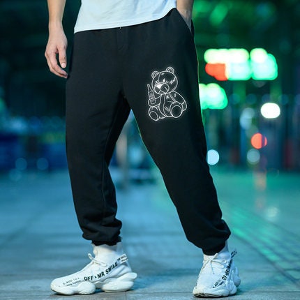Harajuku Printed Bear Japanese Pants - 2XL