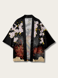 Samurai Blossom Haori Kimono Cardigan - S