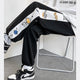 Printed Retro Drawstring Japanese Pants - Medium