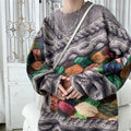 Lazy Retro Thick Japanese Sweater - XL