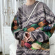 Lazy Retro Thick Japanese Sweater - XL