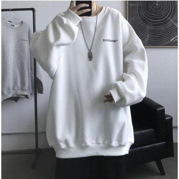 Statement Minimalist Japanese Sweatshirt - Large
