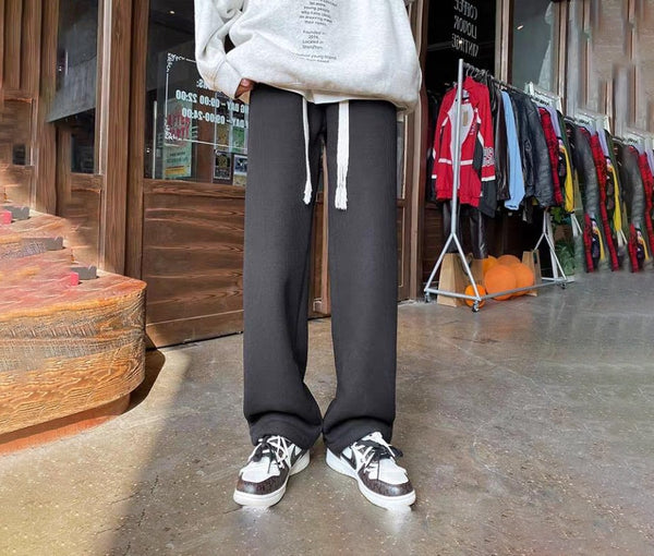 Sherpa Velvet Plain Japanese Pants - Medium