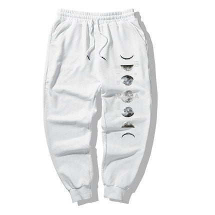 Printed Moon Harem Japanese Pants - Medium