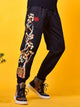Pine Tree Embroidered Japanese Pants - 5XL