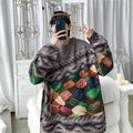 Lazy Retro Thick Japanese Sweater - Large