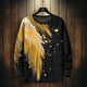 Angel Wings Pattern Printed Japanese Sweater - Small