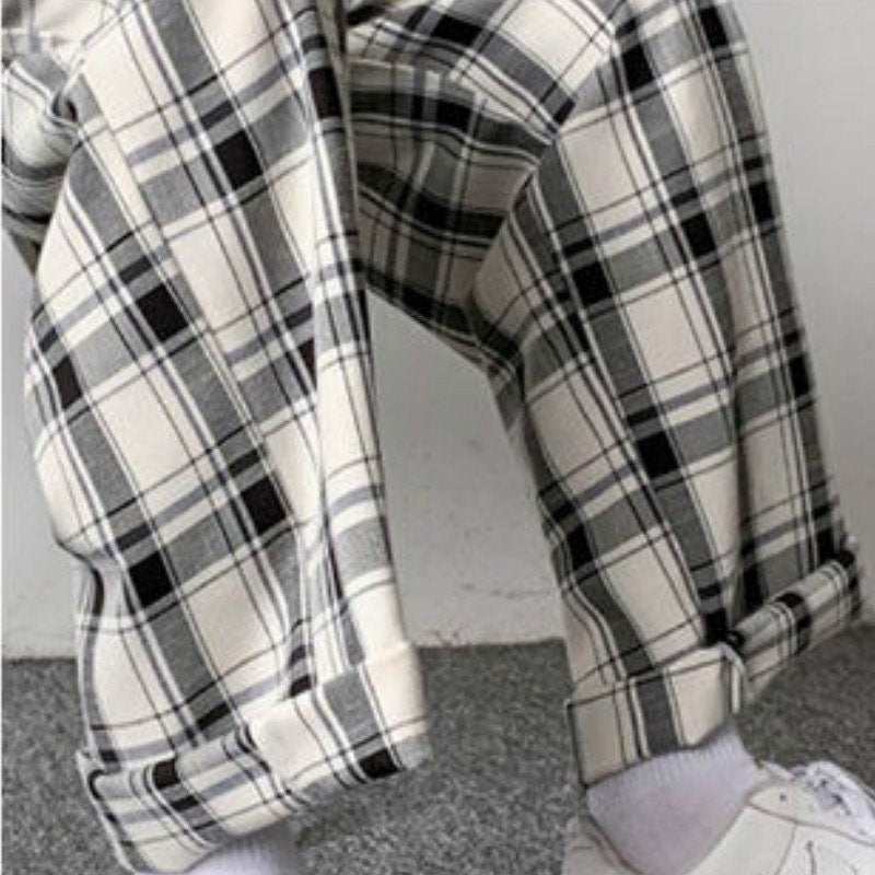 Vintage Plaid Japanese Pants - XL