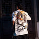 Rooster Embroidered Design Japanese T Shirt - 2XL