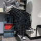 Checkered Design Japanese Pants - Large