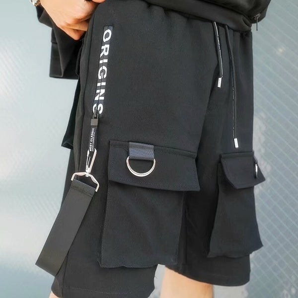Cool Multi Pocket Simple Japanese Shorts - Small