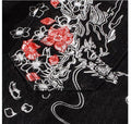 Denim Floral Embroidered Style Japanese Pants - 34