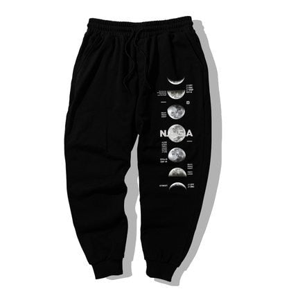 Printed Moon Harem Japanese Pants - Medium