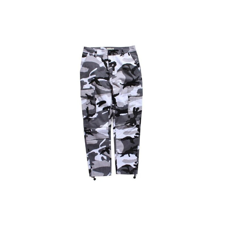 Camouflage Design Multi Pocket Japanese Pants - Small