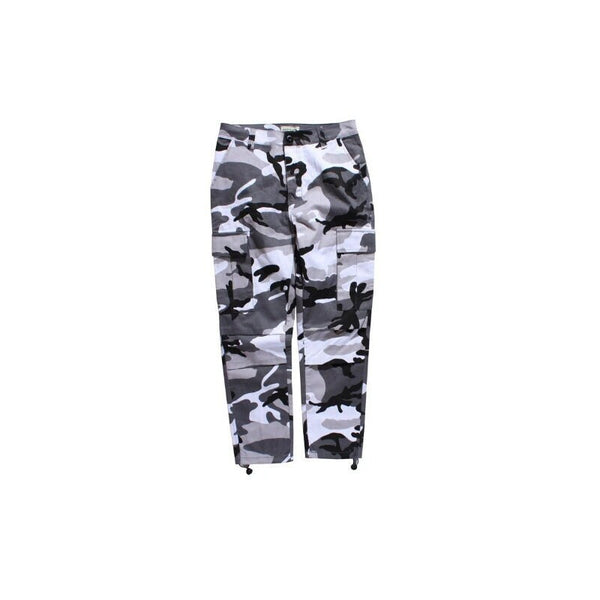 Camouflage Design Multi Pocket Japanese Pants - Small