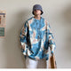 Printed Crane Harajuku Japanese Sweater - Medium
