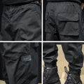 Casual Cargo Plain Japanese Streetwear Pants - 30