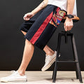 Red Geo Color Japanese Shorts - Medium