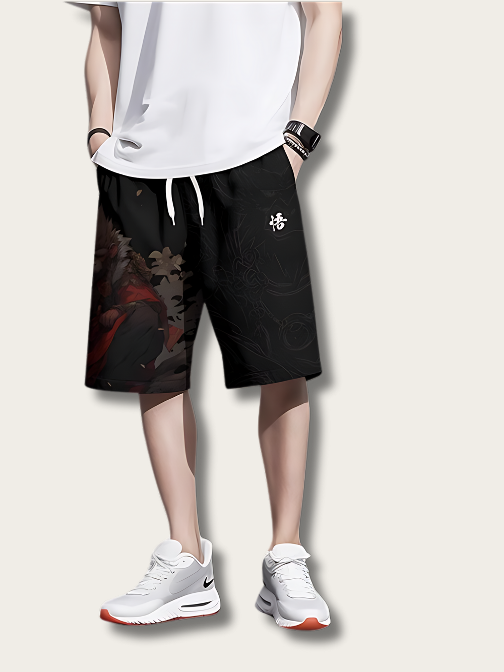 Mythical Guardian Graphic Shorts - XL