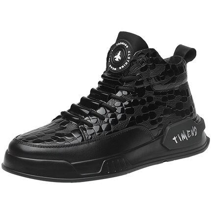 Black Plain Sport Casual Japanese Shoes - 38