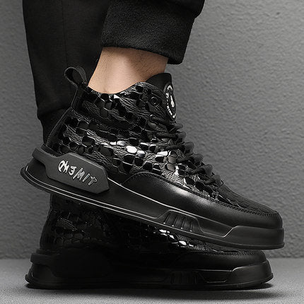 Black Plain Sport Casual Japanese Shoes - 41