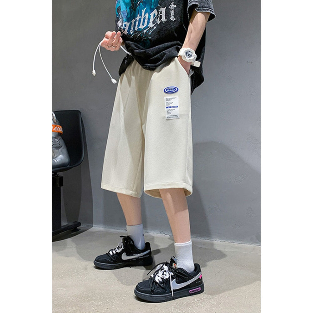 Vintage Plain Style Japanese Streetwear Shorts - Medium