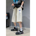 Vintage Plain Style Japanese Streetwear Shorts - Medium