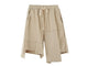 Asymmetrical Plain Design Japanese Shorts - Large