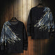 Angel Wings Pattern Printed Japanese Sweater - Medium