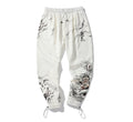 Lion Dance Head Japanese Modern Pants - Medium