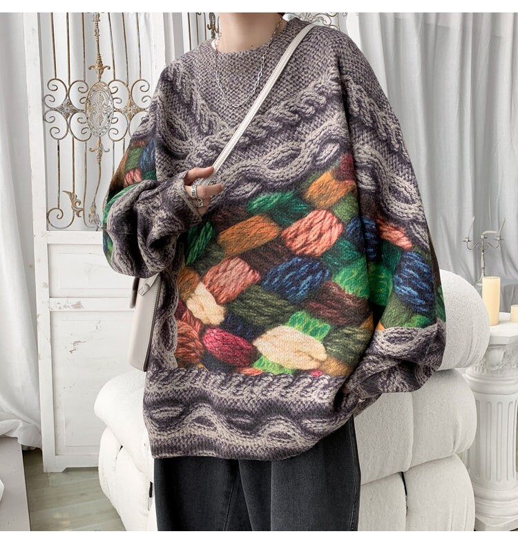 Lazy Retro Thick Japanese Sweater - 2XL