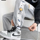 Printed Retro Drawstring Japanese Pants - XL