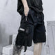 Cool Multi Pocket Simple Japanese Shorts - Small