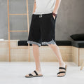 Floral Linen Printed Japanese Shorts - Medium