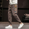 Abstract Casual Corduroy Japanese Pants - Medium