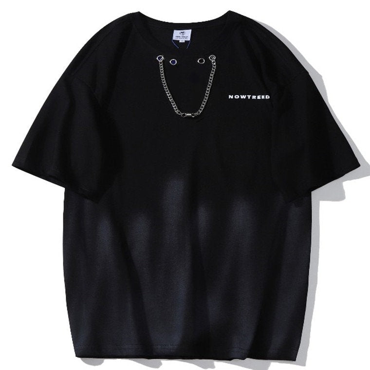 Chained Techwear Japanese T Shirt - Medium