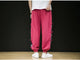 Plain Casual Streetwear Japanese Modern Pants - Large