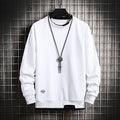 Letter Print Stitching Design Japanese Sweater - Medium